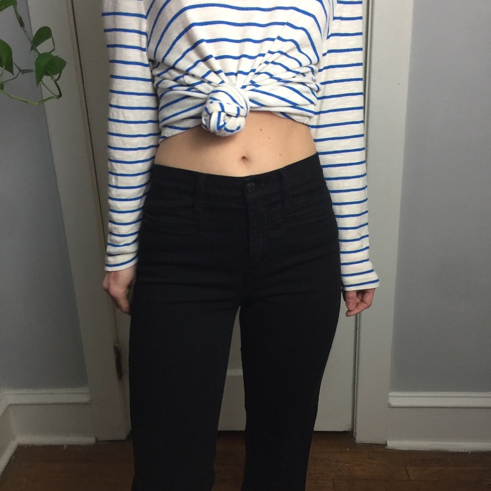 Madewell Black Flea Market Flare Denim Jeans - Picture 6 of 8